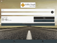 Tablet Screenshot of goldentempletravels.com